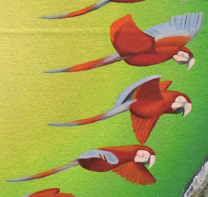 El Ciclo de Las Guacamayas (detail)